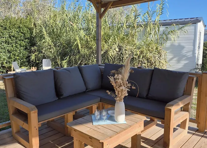 Campsite L'eden Mobil 6 Personnes - A 200m - Parc Aquatique - 5 Etoiles Les Dunes Torreilles
