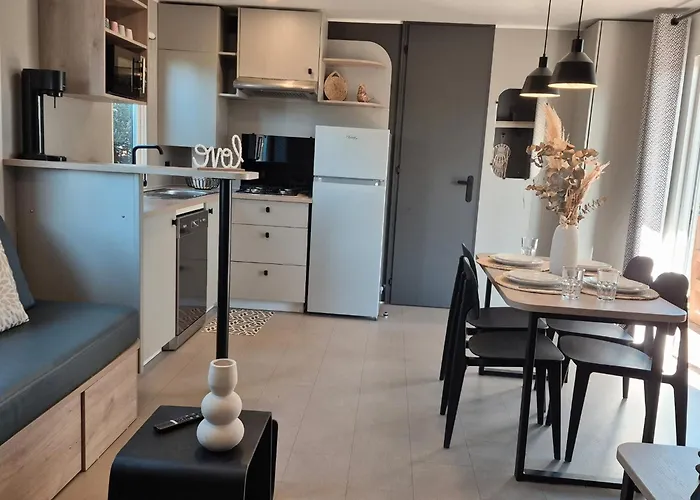 Κάμπινγκ L'eden Mobil 6 Personnes - A 200m - Parc Aquatique - 5 Etoiles Les Dunes
